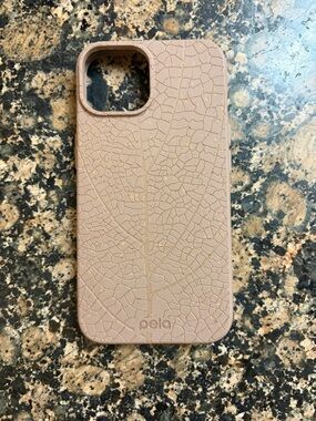 Pela Chocolate Brown Leaf Veins iPhone 17e Case with MagSafe